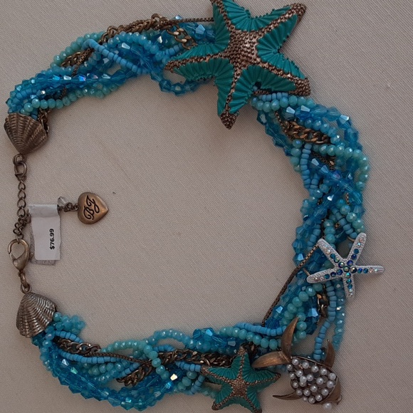 Betsey Johnson Jewelry - Betsey Johnson collar necklace. Oceanic theme.